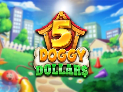 5 Doggy Dollars Slot Logo