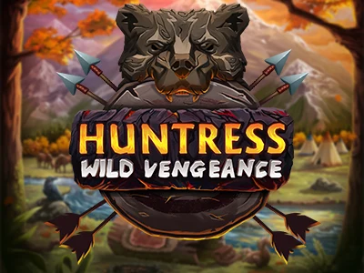 Huntress Wild Vengeance Slot Logo