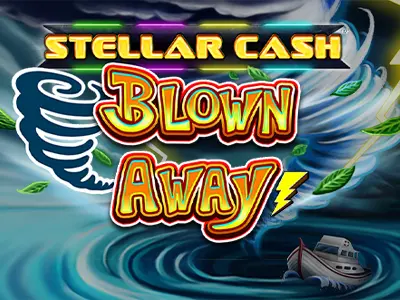 Stellar Cash Blown Away Slot Logo