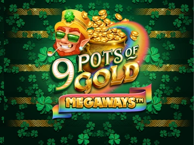 9 Pots of Gold Megaways Slot Logo