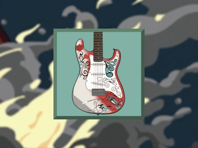 Jimi Hendrix - Red Guitar Respin Feature