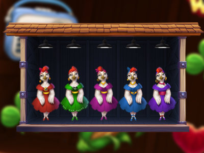 Rock n Roll Rooster - Pick the Chick Bonus Game