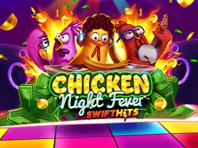 Chicken Night Fever Slot Logo