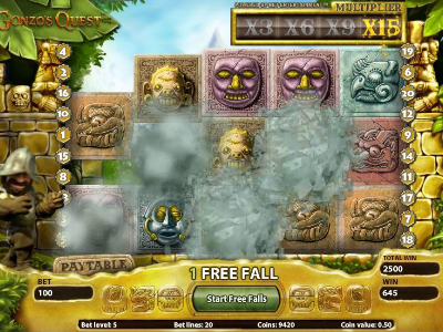 Gonzo's Quest - Increasing multipliers