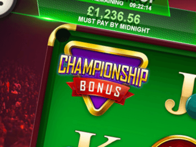 Ronnie O'Sullivan: Sporting Legends - The Championship Bonus