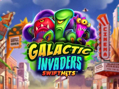 Galactic Invaders Slot Logo