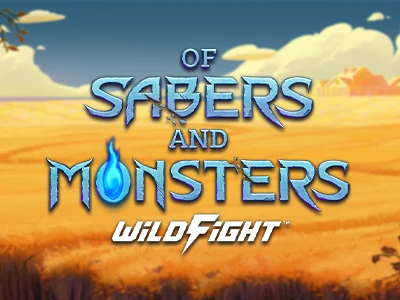 Of Sabers and Monsters Slot Logo