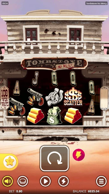 Screenshot of No Limit City's Tombstone No Mercy slot
