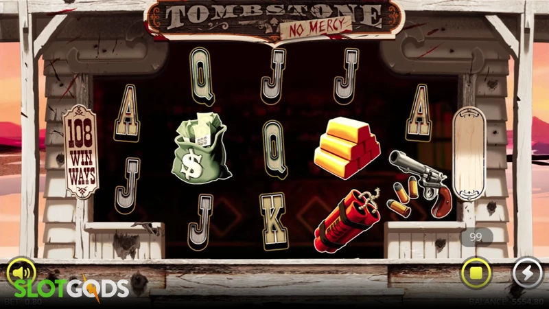 Screenshot of No Limit City's Tombstone No Mercy slot