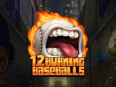 12 Burning Baseballs Slot Logo