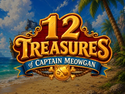 12 Treasures of Captain Meowgan Slot Logo