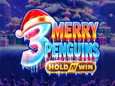 3 Merry Penguins Slot Logo