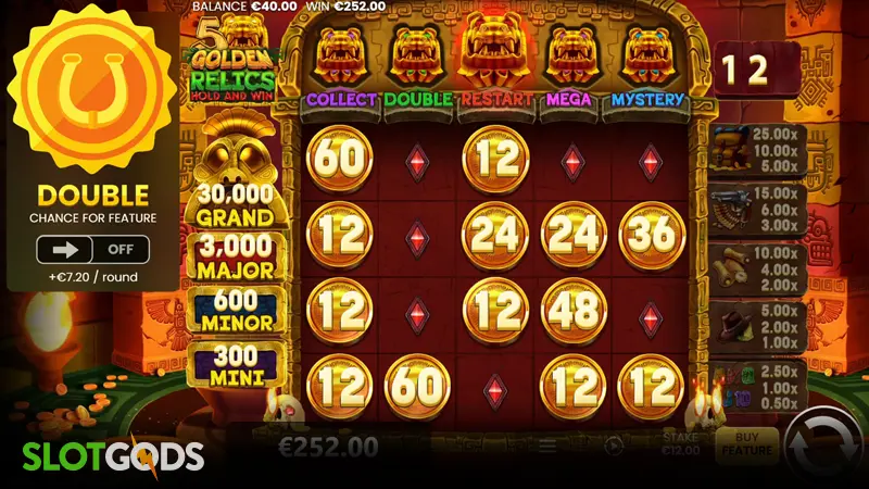 slot feature screenshot