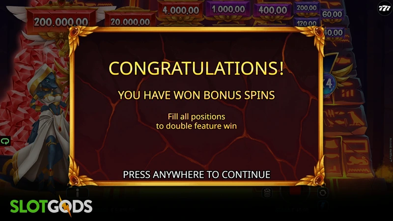 slot feature screenshot