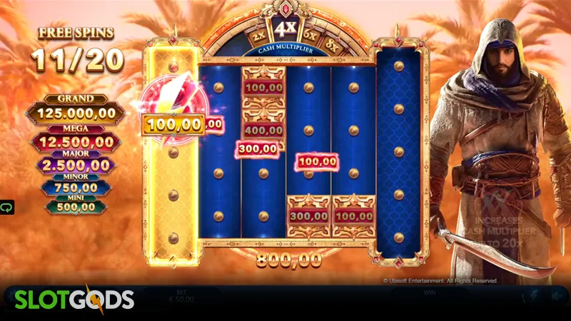 slot feature screenshot