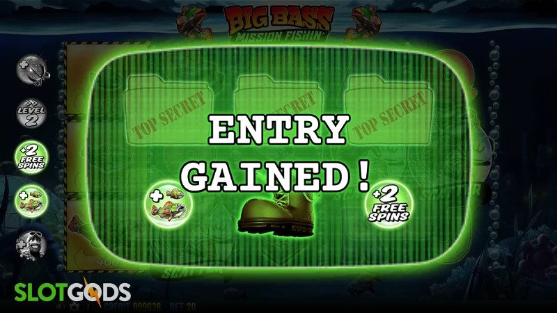 A screenshot of Big Bass Mission Fishin' slot modifer picker