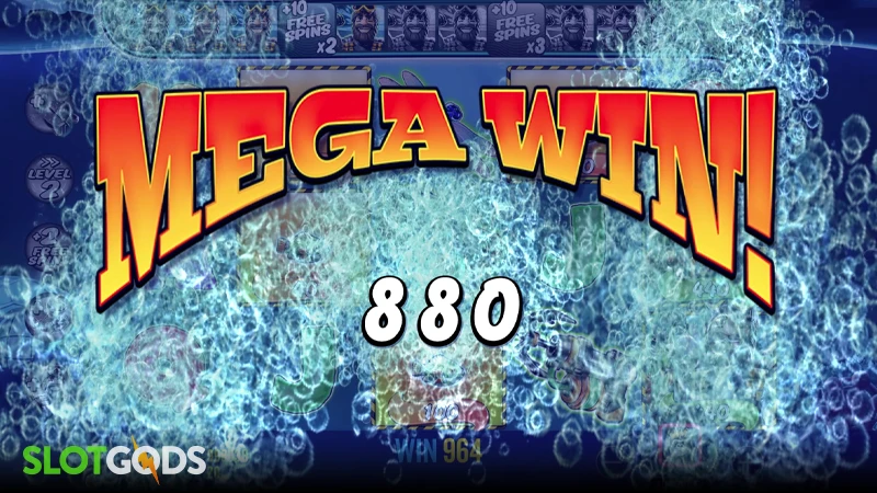 A screenshot of a big win in Big Bass Mission Fishin' slot