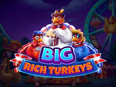 Big Rich Turkeys Slot Logo