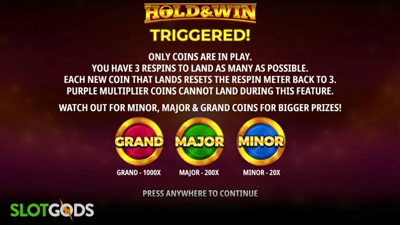 slot feature screenshot
