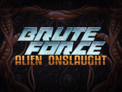 Brute Force Alien Onslaught Slot Logo