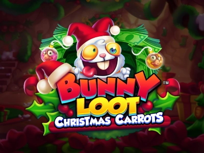 Bunny Loot Christmas Carrots Slot Logo