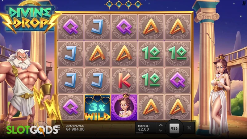 Gameplay of Divine Drop slot