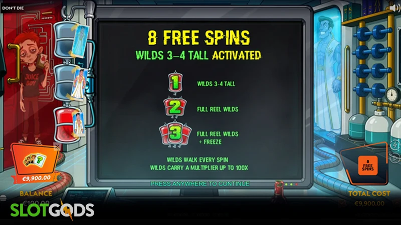 slot feature screenshot