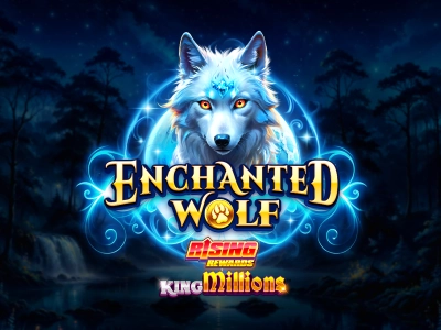 Enchanted Wolf Rising Rewards King Millions Slot Logo
