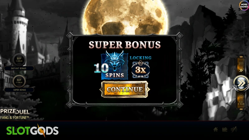 slot feature screenshot