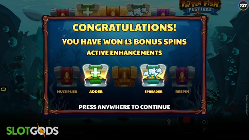 slot feature screenshot