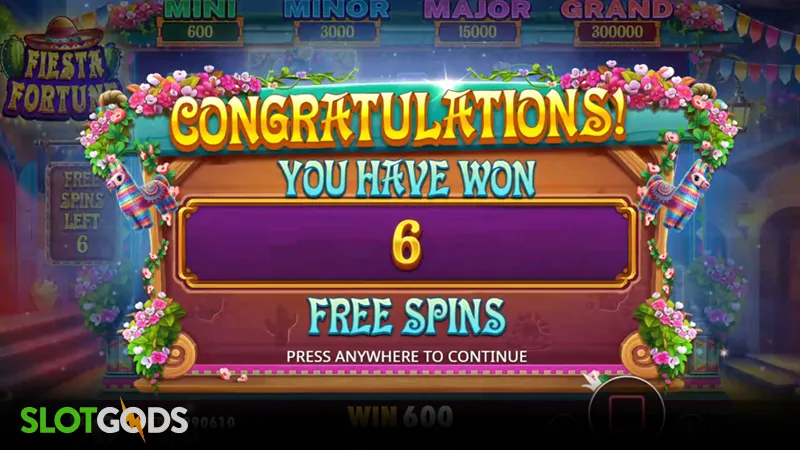 slot feature screenshot