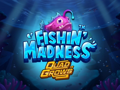 Fishin' Madness QUADGROWS Slot Logo