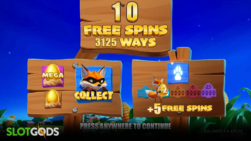 slot feature screenshot