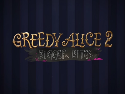 Greedy Alice 2 Bigger Bites Slot Logo