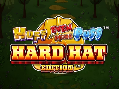 Huff N`Even More Puff Hard Hat Edition Slot Logo