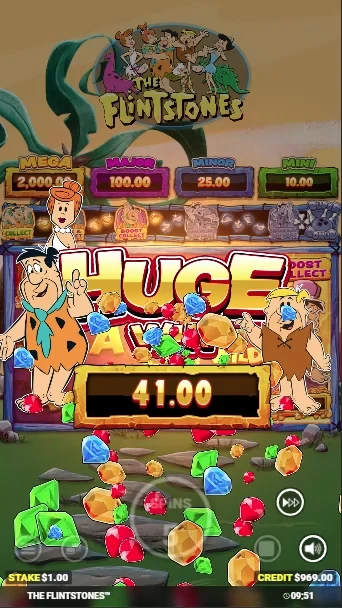 The Flintstones slot big win