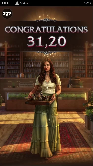 A screenshot of a big win in Immortal Romance 2