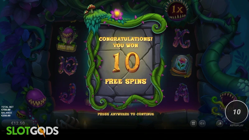 slot feature screenshot