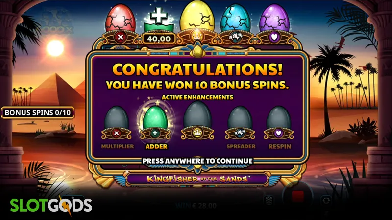 slot feature screenshot