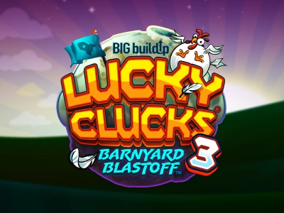 Lucky Clucks 3: Barnyard Blastoff Slot Logo