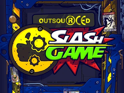 Outsourced: Slash Game Slot Logo