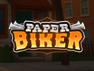 Paper Biker Slot Logo