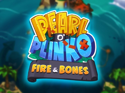 Pearl O' Plinko Fire and Bones Slot Logo