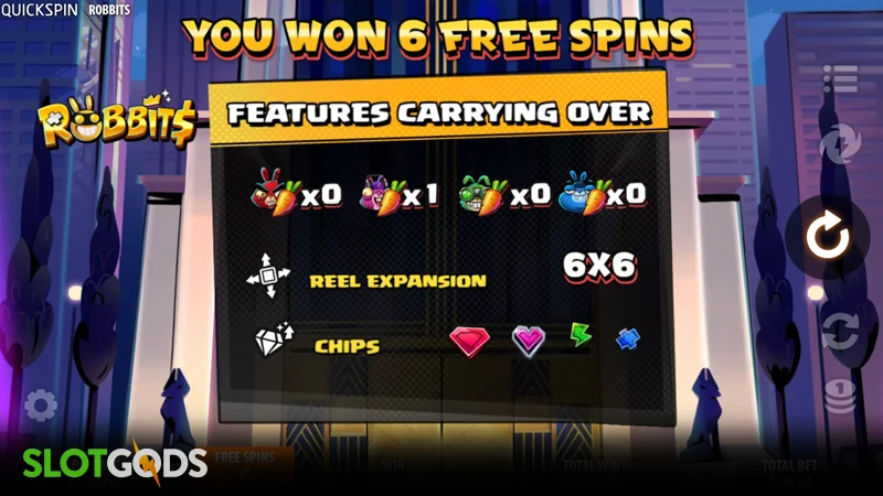 slot feature screenshot