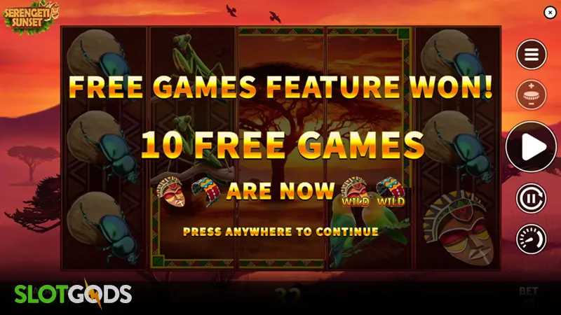 slot feature screenshot