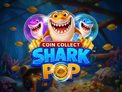 Shark Pop: Coin Collect Slot Logo