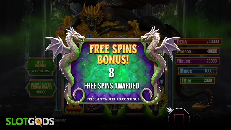 slot feature screenshot
