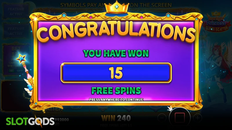 slot feature screenshot