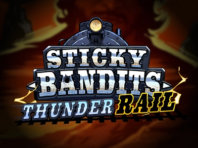 Sticky Bandits Thunder Rail Slot Logo