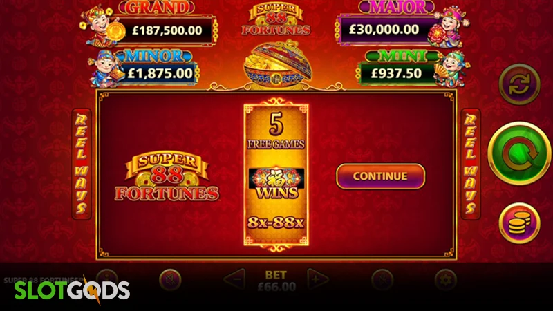 slot feature screenshot